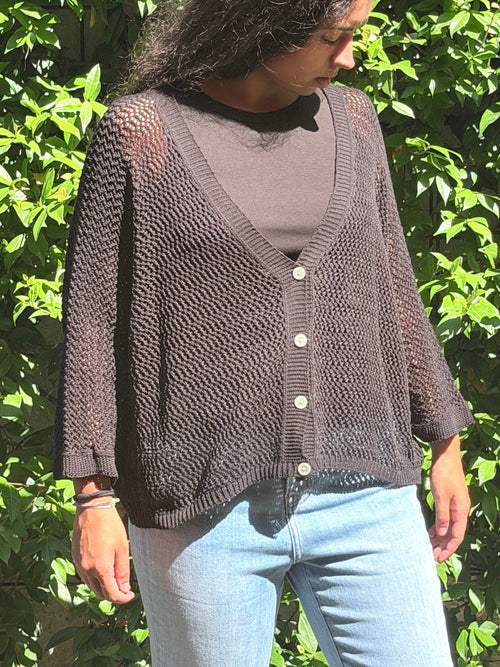 CARDIGAN TRAFORATO